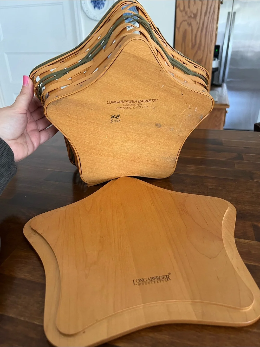 Longaberger Shining Star Basket, 2001